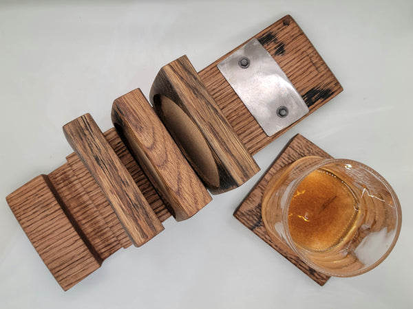 Bourbon Barrel Stave Coasters