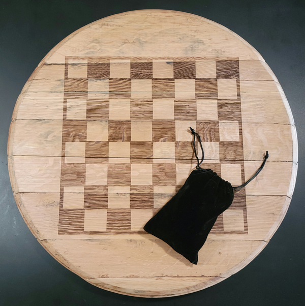 Kentucky Bourbon Barrel Checkerboard Game Set
