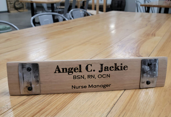 PRE-BUY Personalized Executive Bourbon Barrel Name Plate