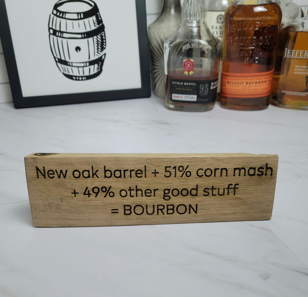 Bourbon Math Bar Art