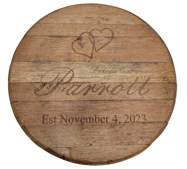 Kentucky Bourbon Barrel Head Sign * Your Design * Our Barrel Heads * Logos and Personalized Gifting
