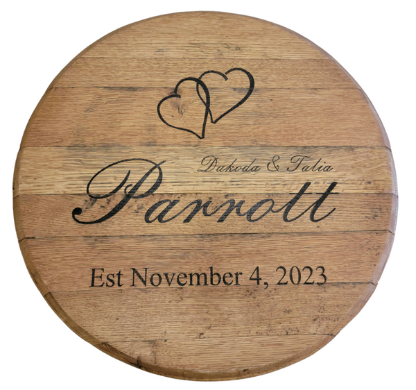 Kentucky Bourbon Barrel Head Sign * Your Design * Our Barrel Heads * Logos and Personalized Gifting